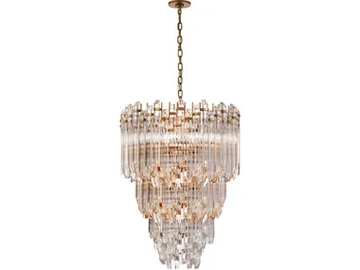 ADELE THREE-TIER WATERFALL - Brass chandelier by Visual Comfort Europe - view 2